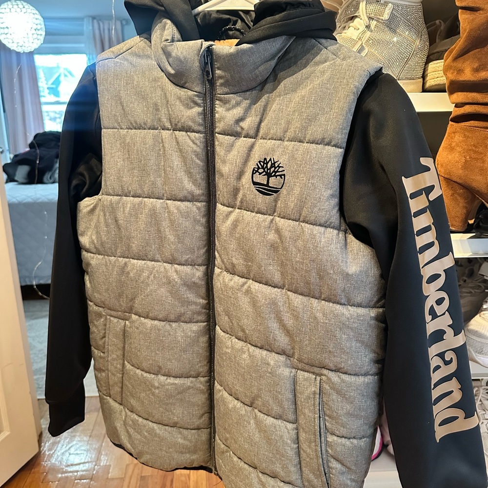 Timberland Brown and Gray Jacket